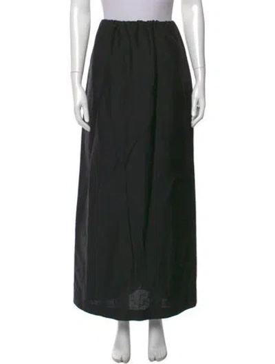 Pre-owned The Row Saul Long Skirt W/ Tags In Black