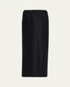 The Row Saul Maxi Skirt With Pockets In Black