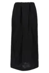 The Row Saul Midi Skirt In Black