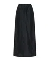 The Row Saul Skirt In Cotton And Silk In Black