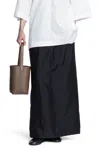 The Row Saul Skirt In Cotton And Silk In Black