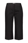 The Row Sayge Cotton Track Pants In Black