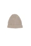 The Row Leomir Beanie In And Silk Blend In Brown