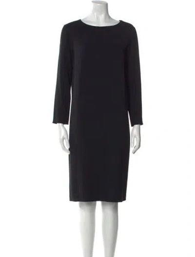 Pre-owned The Row Scoop Neck Knee-length Dress W/ Tags In Black