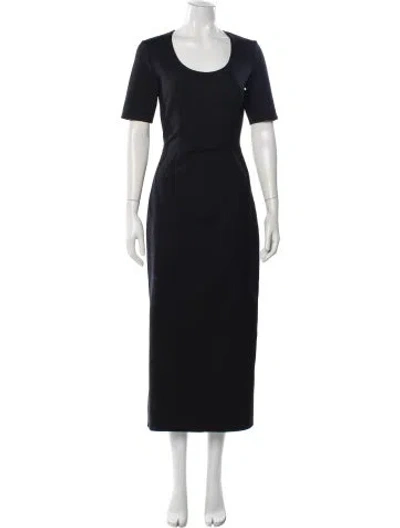 Pre-owned The Row Scoop Neck Long Dress In Gray