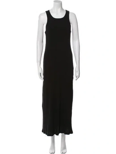 Pre-owned The Row Scoop Neck Long Dress W/ Tags In Black