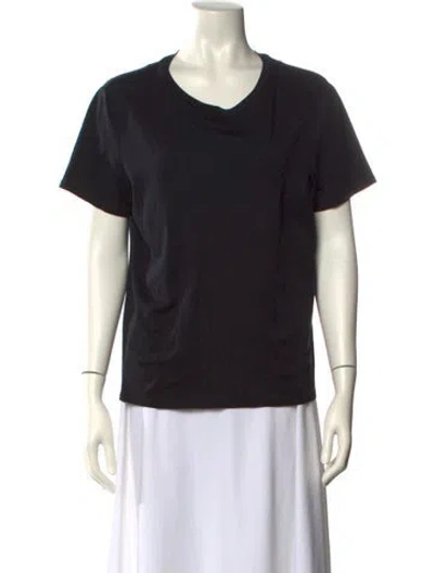 Pre-owned The Row Scoop Neck Short Sleeve T-shirt In Black