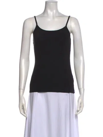 Pre-owned The Row Scoop Neck Sleeveless Top In Black