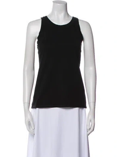 Pre-owned The Row Scoop Neck Sleeveless Top In Black