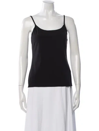 Pre-owned The Row Scoop Neck Sleeveless Top In Black
