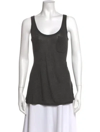 Pre-owned The Row Scoop Neck Sleeveless Top In Grey