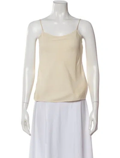 Pre-owned The Row Scoop Neck Sleeveless Top In Neutral
