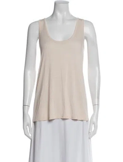 Pre-owned The Row Scoop Neck Sleeveless Top In Neutral