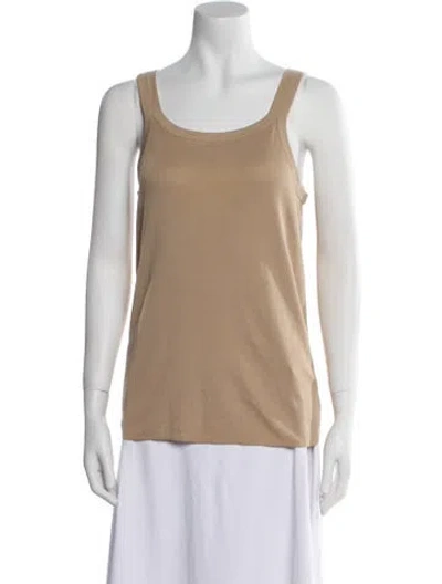 Pre-owned The Row Scoop Neck Sleeveless Top W/ Tags In Neutral