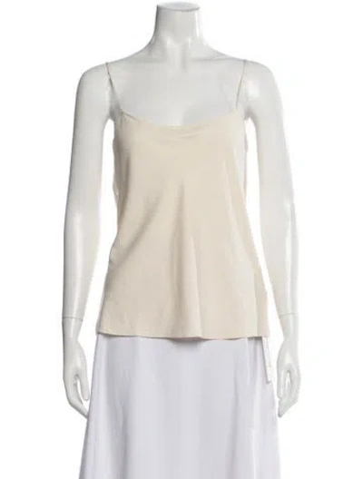 Pre-owned The Row Scoop Neck Sleeveless Top W/ Tags In Neutral