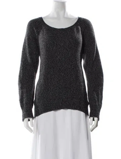 Pre-owned The Row Scoop Neck Sweater In Black