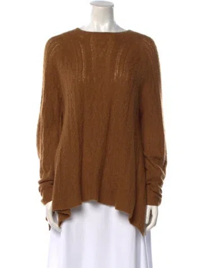 Pre-owned The Row Scoop Neck Sweater In Brown