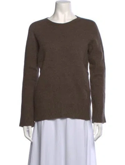 Pre-owned The Row Scoop Neck Sweater In Brown