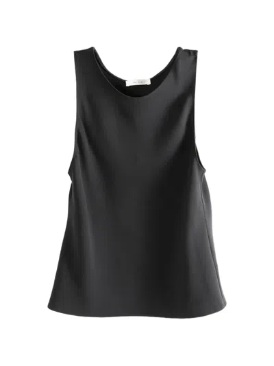 The Row Scoop-neck Tank Top In Black