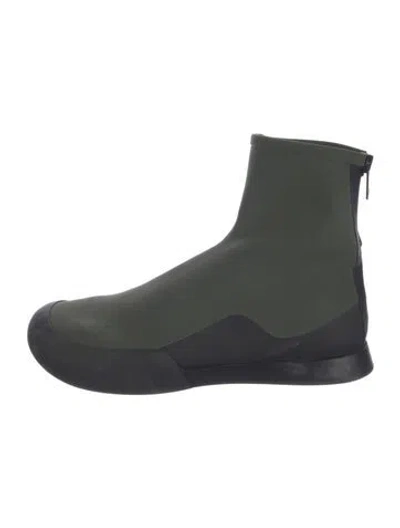 Pre-owned The Row Scuba Nylon Boots In Green
