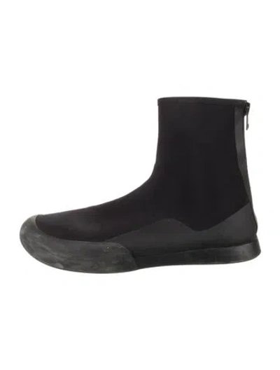 Pre-owned The Row Scuba Nylon Chelsea Boots In Black