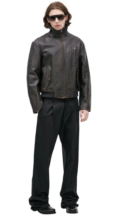 The Row Scuffed Jacket In Brown