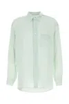 The Row Shirt With Button-down Collar And Pocket In Green