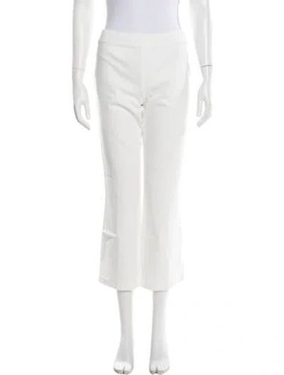Pre-owned The Row Seeton Legging Wide Leg Pants In White