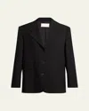 The Row Selim Single-breasted Oversized Blazer Jacket In Black