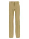 The Row Creased Selvie Pants With Loops And Pockets In Green