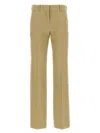 The Row Creased Selvie Pants With Loops And Pockets In Beige