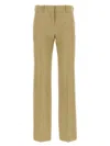 The Row Creased Selvie Pants With Loops And Pockets In Brown