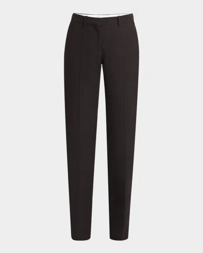 THE ROW SELVIE SKINNY LEG WOOL PANTS