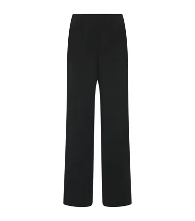 The Row Seraphim Wool Wide-leg Trousers In Black