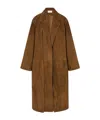 The Row Serenis Long-sleeved Coat In Blue