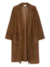 The Row Serenis Panelled-split Coat In Brown