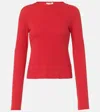 The Row Seruni Cotton Jersey T-shirt In Red