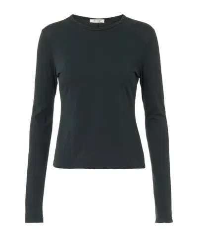 The Row Seruni Cotton Jersey T-shirt In Black