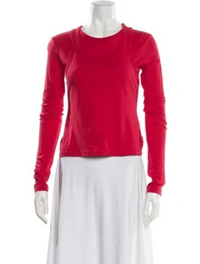 Pre-owned The Row Seruni T Shirt Crew Neck Top In Red