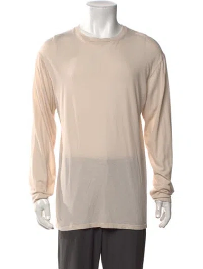 Pre-owned The Row Seruni Top Crew Neck T-shirt In Neutrals