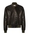 The Row Setsen Jacket In Leather In Brown