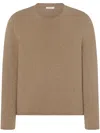 The Row Long-sleeved Wool Sweater In 中性色