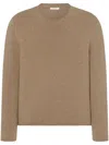 The Row Long-sleeved Wool Sweater In Neutrals