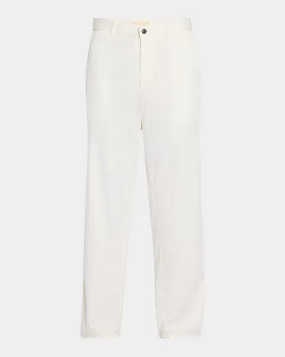 The Row Sharka Cashmere Straight-leg Carpenter Pants In White