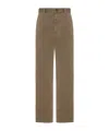The Row Zalenka Cropped Cotton And Cashmere-blend Twill Straight-leg Pants In Neutral