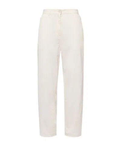 The Row Sharka Gabardine Straight Pants -  - Women  - White - 2 Us