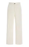 The Row Sharka Rigid Low-rise Cotton-cashmere Barrel Jeans
