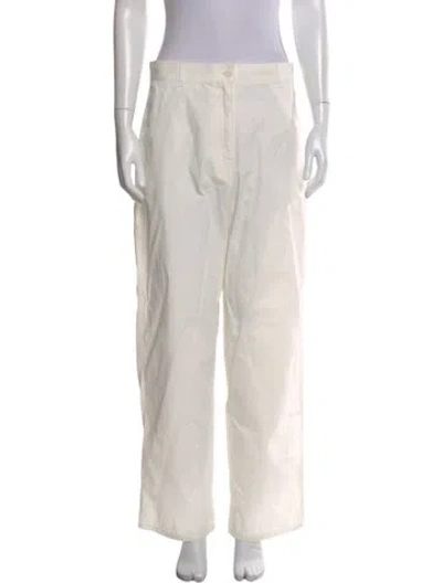 Pre-owned The Row Sharka Wide Leg Pants W/ Tags In White