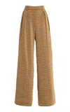 The Row Sherry Linen-blend Wide-leg Pants In Multi
