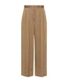 The Row Women's Sherry Pants With Multicolor Folds | Size 4 | 8762 Color W3780orw In Flax Orange/white